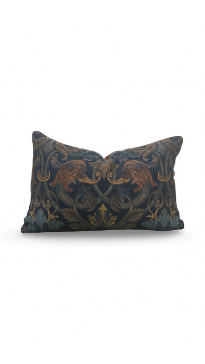 Prelle Lumbar Pillow Noir Saturne 12x18" Knife Edge Cover