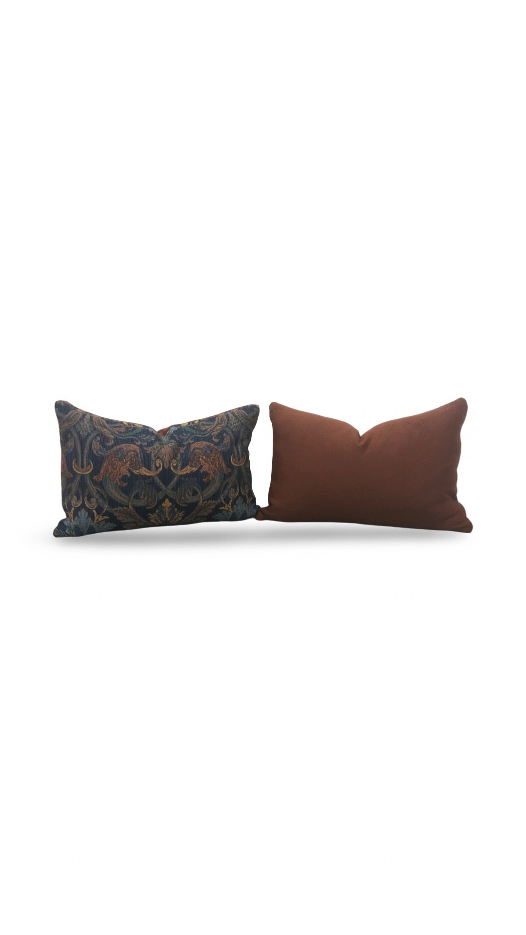 Prelle Lumbar Pillow Noir Saturne 12x18" Knife Edge Cover