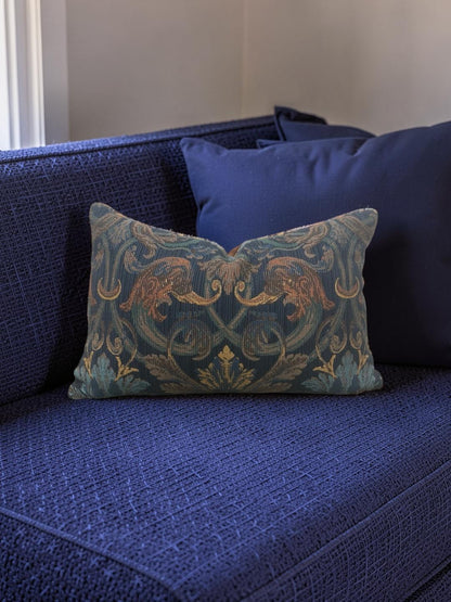 Prelle Lumbar Pillow Noir Saturne 12x18" Knife Edge Cover