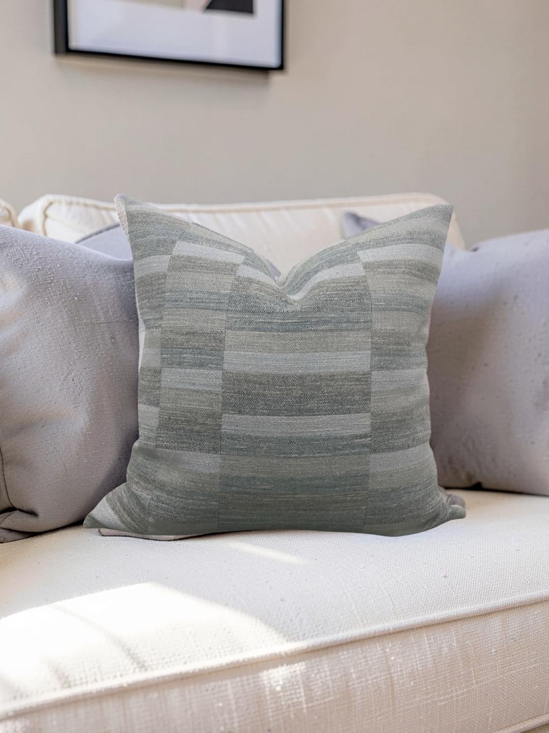 Rogers & Goffigon Decorative Pillow Landscape Waterside 22x22" Knife Edge Cover
