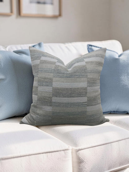 Rogers & Goffigon Decorative Pillow Landscape Waterside 22x22" Knife Edge Cover