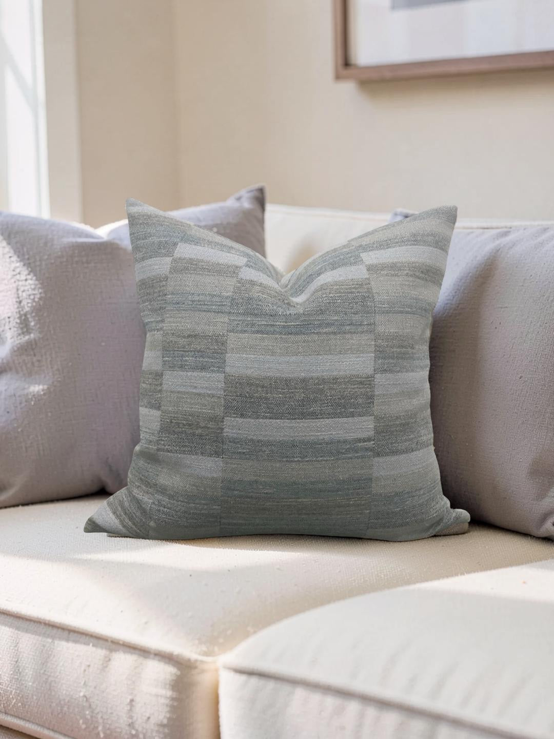 Rogers & Goffigon Decorative Pillow Landscape Waterside 22x22" Knife Edge Cover