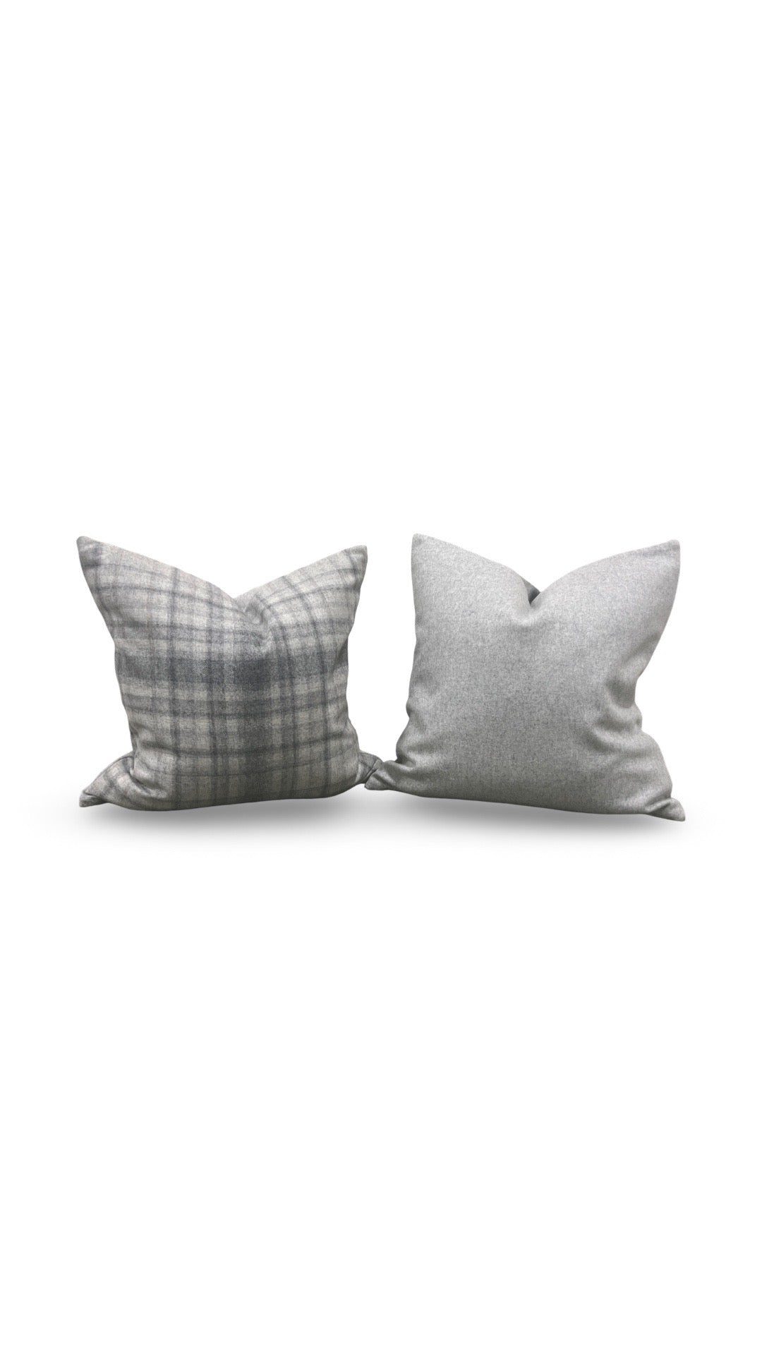 Plaid Decorative Pillow Bronte Stately 20x20" Knife Edge Cover