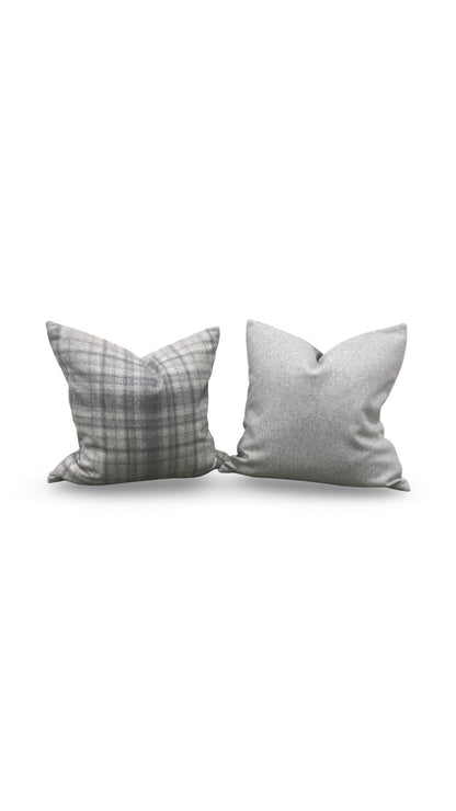 Plaid Decorative Pillow Bronte Stately 20x20" Knife Edge Cover