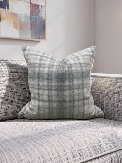 Plaid Decorative Pillow Bronte Stately 20x20" Knife Edge Cover