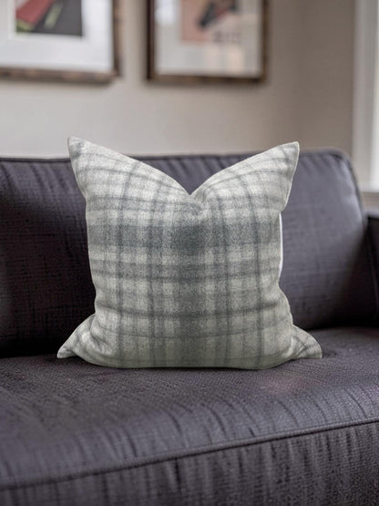 Plaid Decorative Pillow Bronte Stately 20x20" Knife Edge Cover