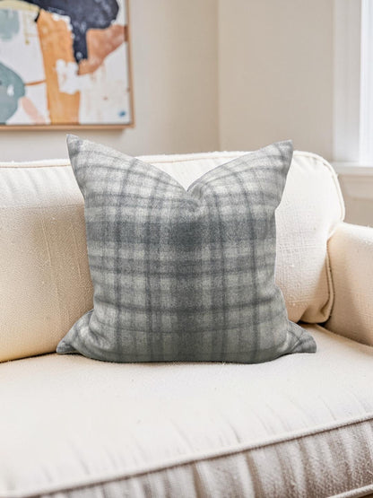 Plaid Decorative Pillow Bronte Stately 20x20" Knife Edge Cover