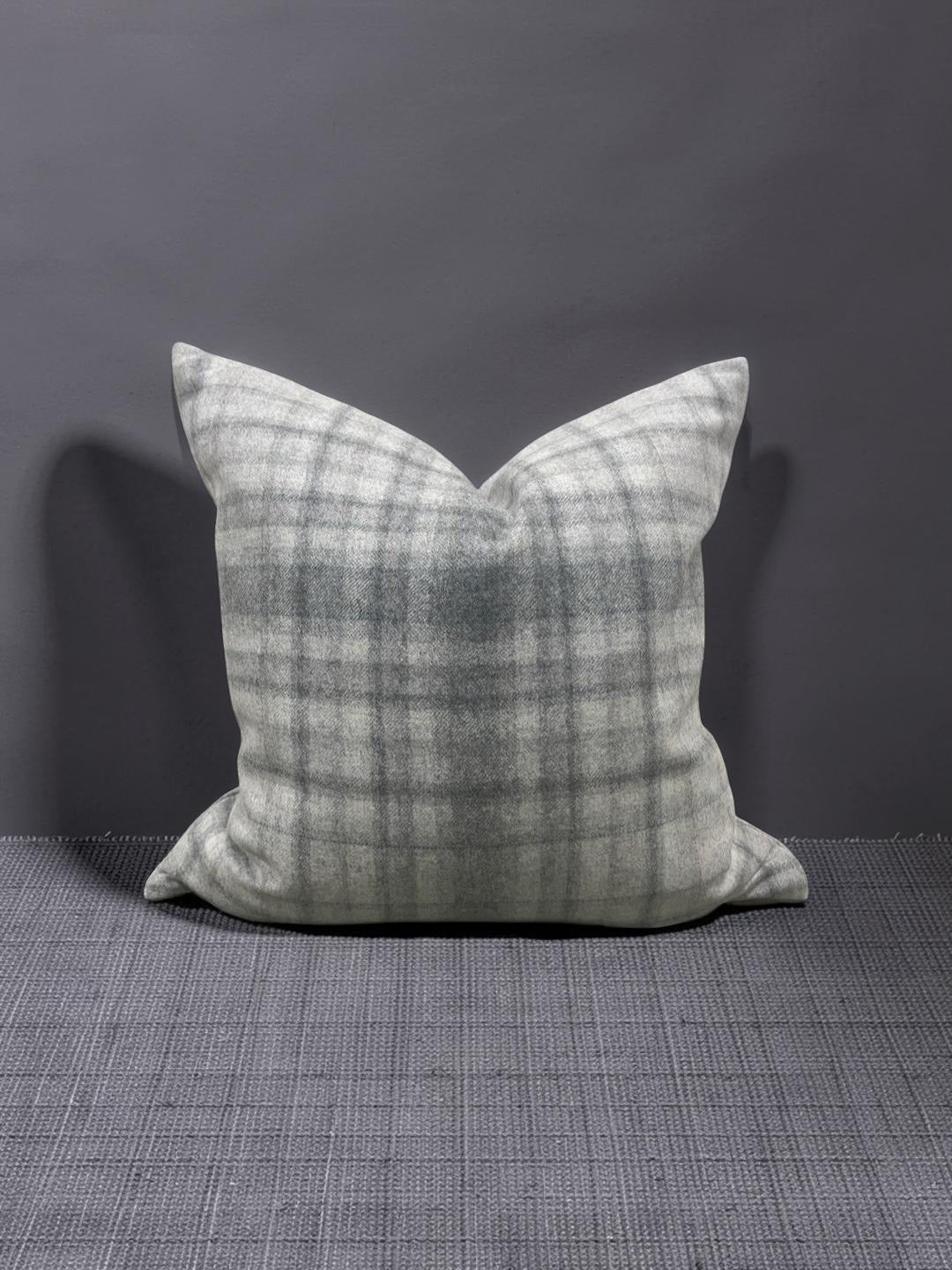 Plaid Decorative Pillow Bronte Stately 20x20" Knife Edge Cover