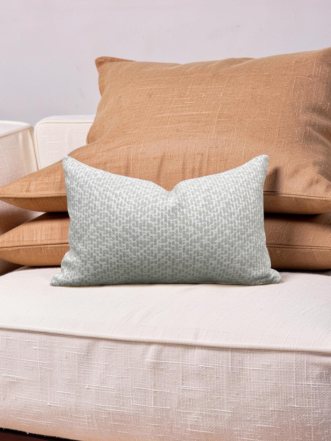 Rogers & Goffigon Lumbar Pillow Dialogues Frieze 12x18" Knife Edge Cover