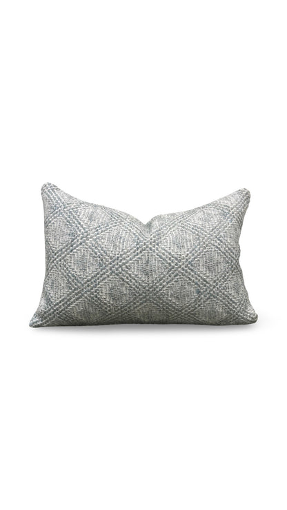 Rogers & Goffigon Fabric Lumbar Pillow Trapunta Berg 12x18" Knife Edge Cover