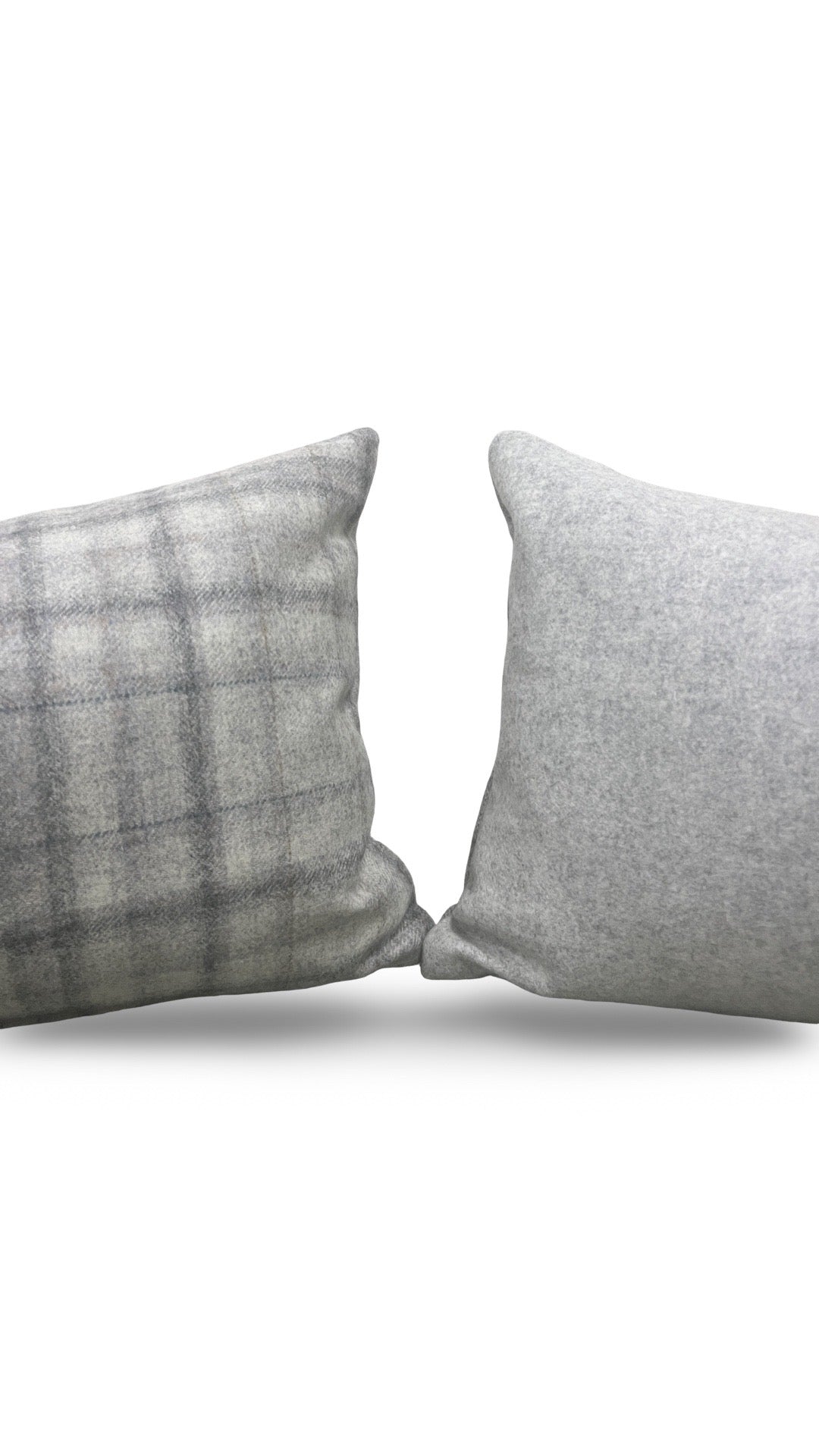 Plaid Lumbar Pillow Bronte Stately 12x18" Knife Edge Cover