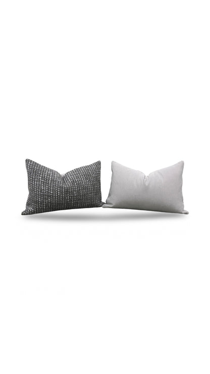 Lumbar Pillow Ariana Umber 12x18" Knife Edge Cover
