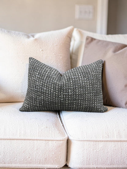 Lumbar Pillow Ariana Umber 12x18" Knife Edge Cover
