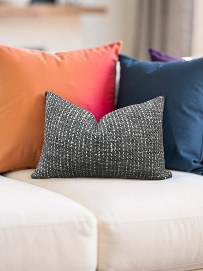 Lumbar Pillow Ariana Umber 12x18" Knife Edge Cover
