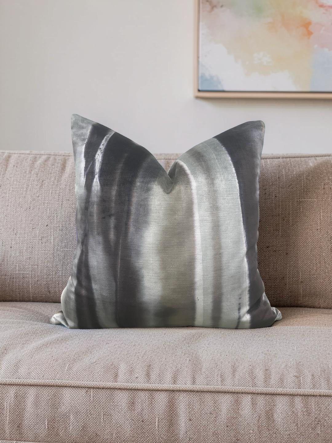 Velvet Romo Decorative Pillow Viridis Pumice 20x20" Knife Edge Cover