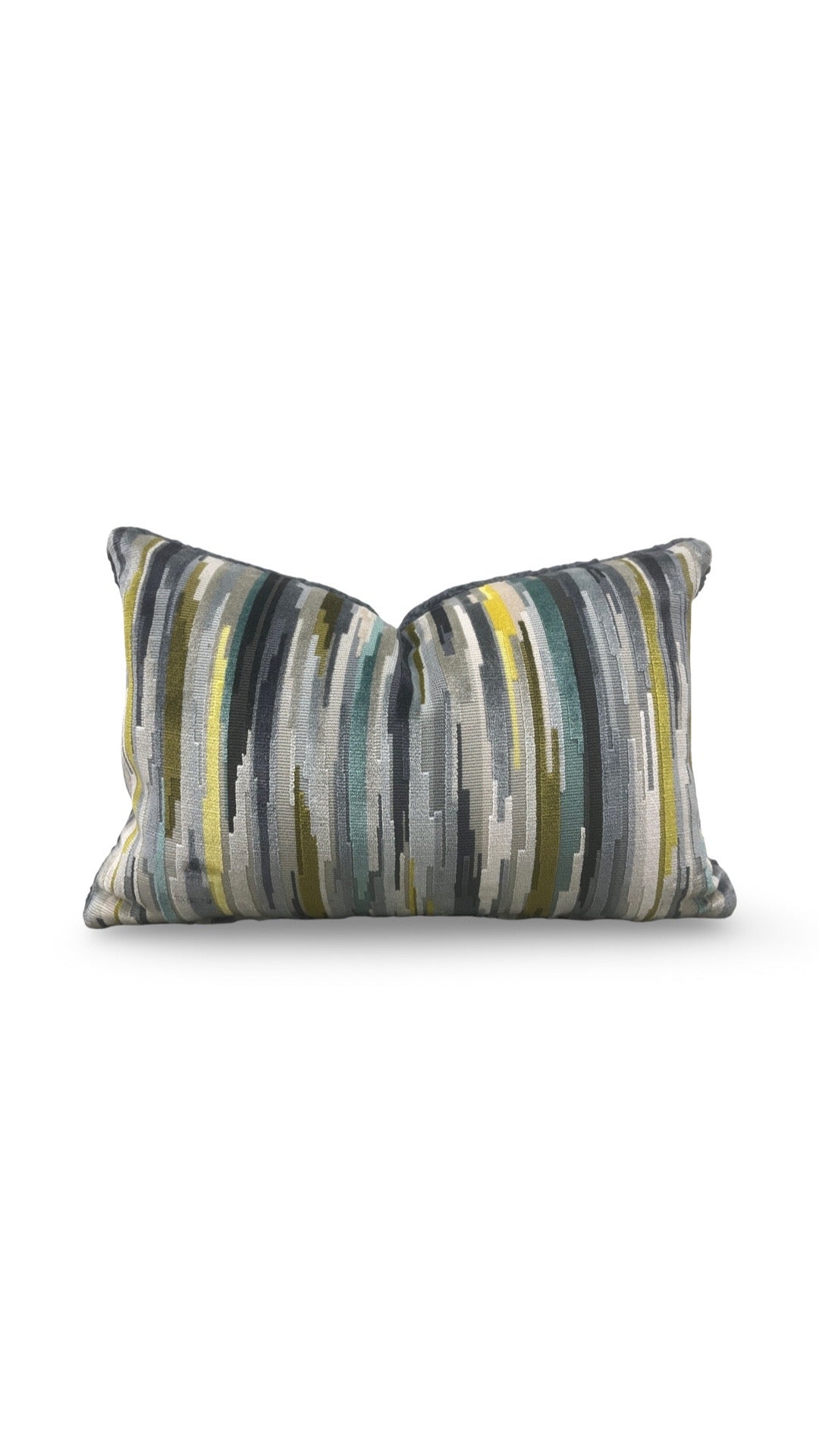 Lumbar Pillow Benito Verditer 12x18" Knife Edge Cover