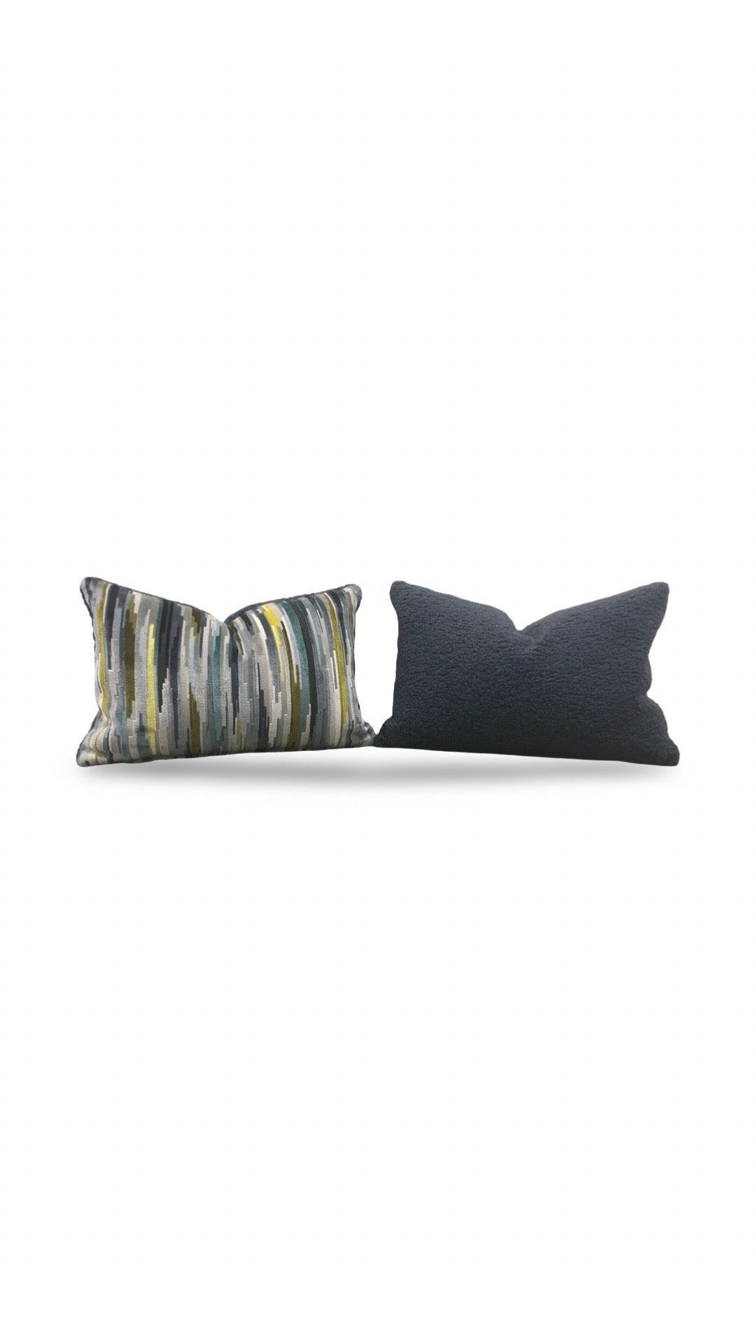 Lumbar Pillow Benito Verditer 12x18" Knife Edge Cover