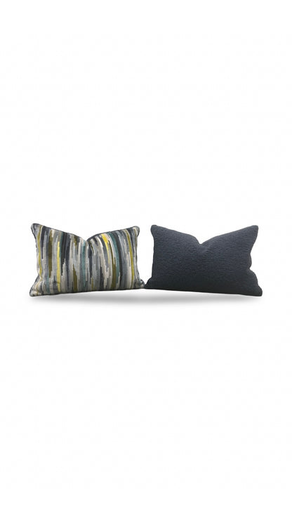 Lumbar Pillow Benito Verditer 12x18" Knife Edge Cover