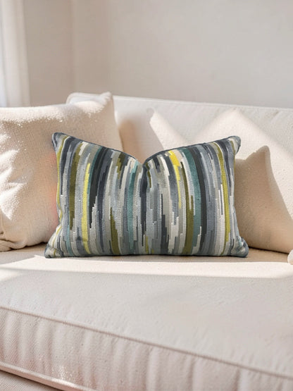 Lumbar Pillow Benito Verditer 12x18" Knife Edge Cover
