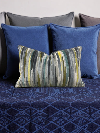 Lumbar Pillow Benito Verditer 12x18" Knife Edge Cover