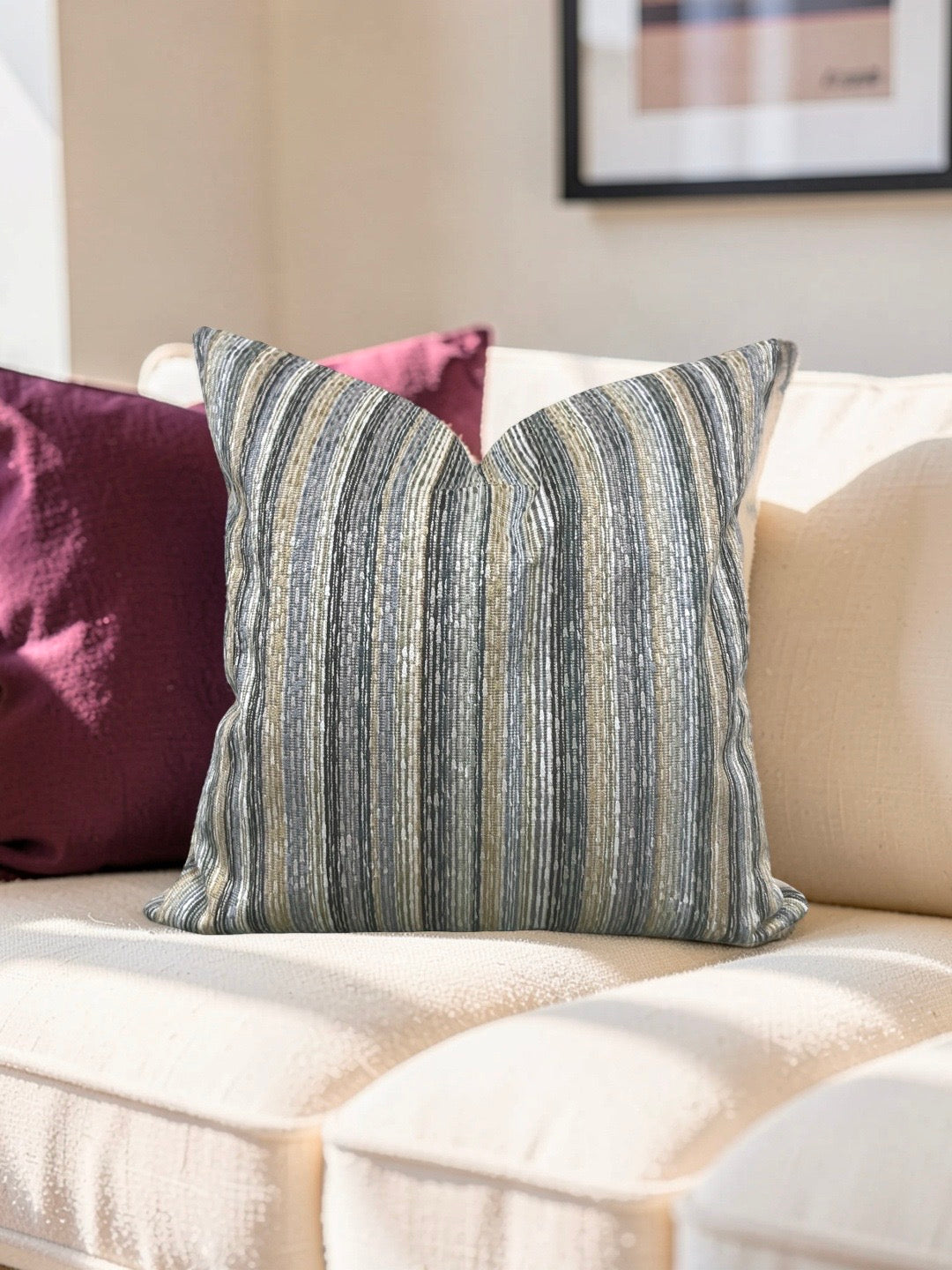 Romo Decorative Pillow Issia Tamarind 20x20" Knife Edge Cover