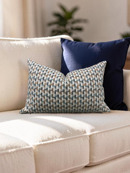 Romo Lumbar Pillow Arturo Copper 12x18" Knife Edge Cover
