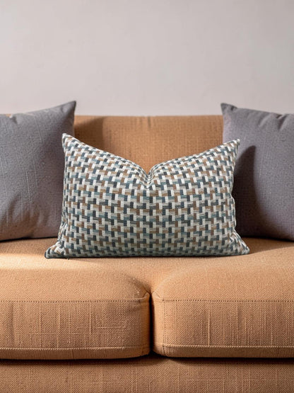 Romo Lumbar Pillow Arturo Copper 12x18" Knife Edge Cover