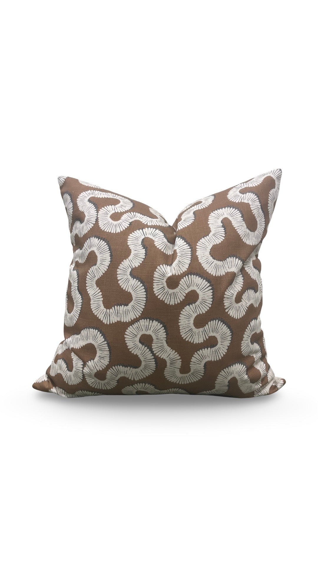Decorative Pillow Kezia Copper 20x20" Knife Edge Cover