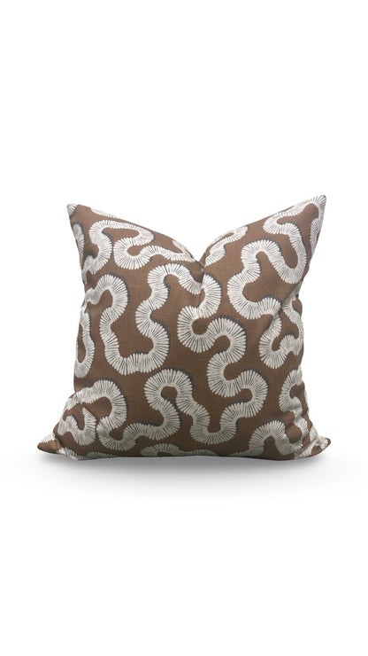 Decorative Pillow Kezia Copper 20x20" Knife Edge Cover
