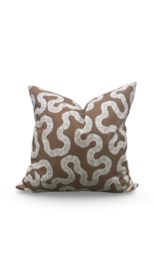 Decorative Pillow Kezia Copper 20x20" Knife Edge Cover