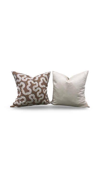 Decorative Pillow Kezia Copper 20x20" Knife Edge Cover