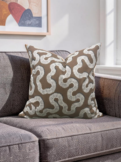 Decorative Pillow Kezia Copper 20x20" Knife Edge Cover