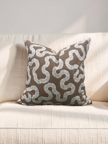 Decorative Pillow Kezia Copper 20x20" Knife Edge Cover