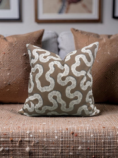 Decorative Pillow Kezia Copper 20x20" Knife Edge Cover