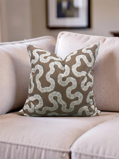 Decorative Pillow Kezia Copper 20x20" Knife Edge Cover