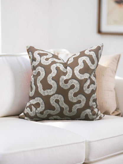 Decorative Pillow Kezia Copper 20x20" Knife Edge Cover