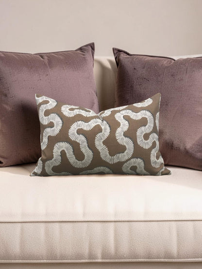 Romo Lumbar Pillow Kezia Copper 12x18" Knife Edge Cover