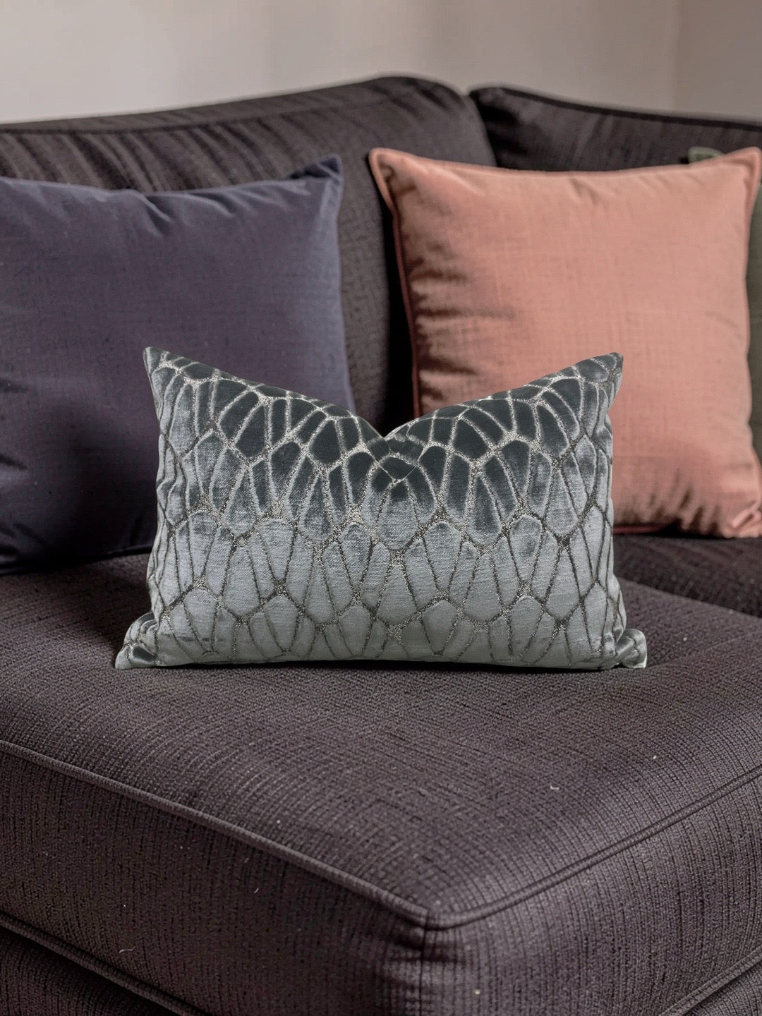 Lumbar Pillow Rombo Storm 12x18" Knife Edge Cover