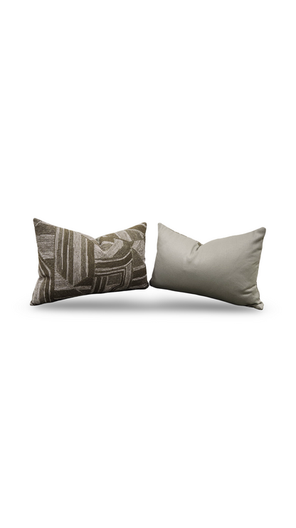 Lumbar Pillow Modulo Wakame 12x18" Knife Edge Cover