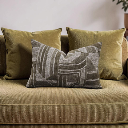 Lumbar Pillow Modulo Wakame 12x18" Knife Edge Cover