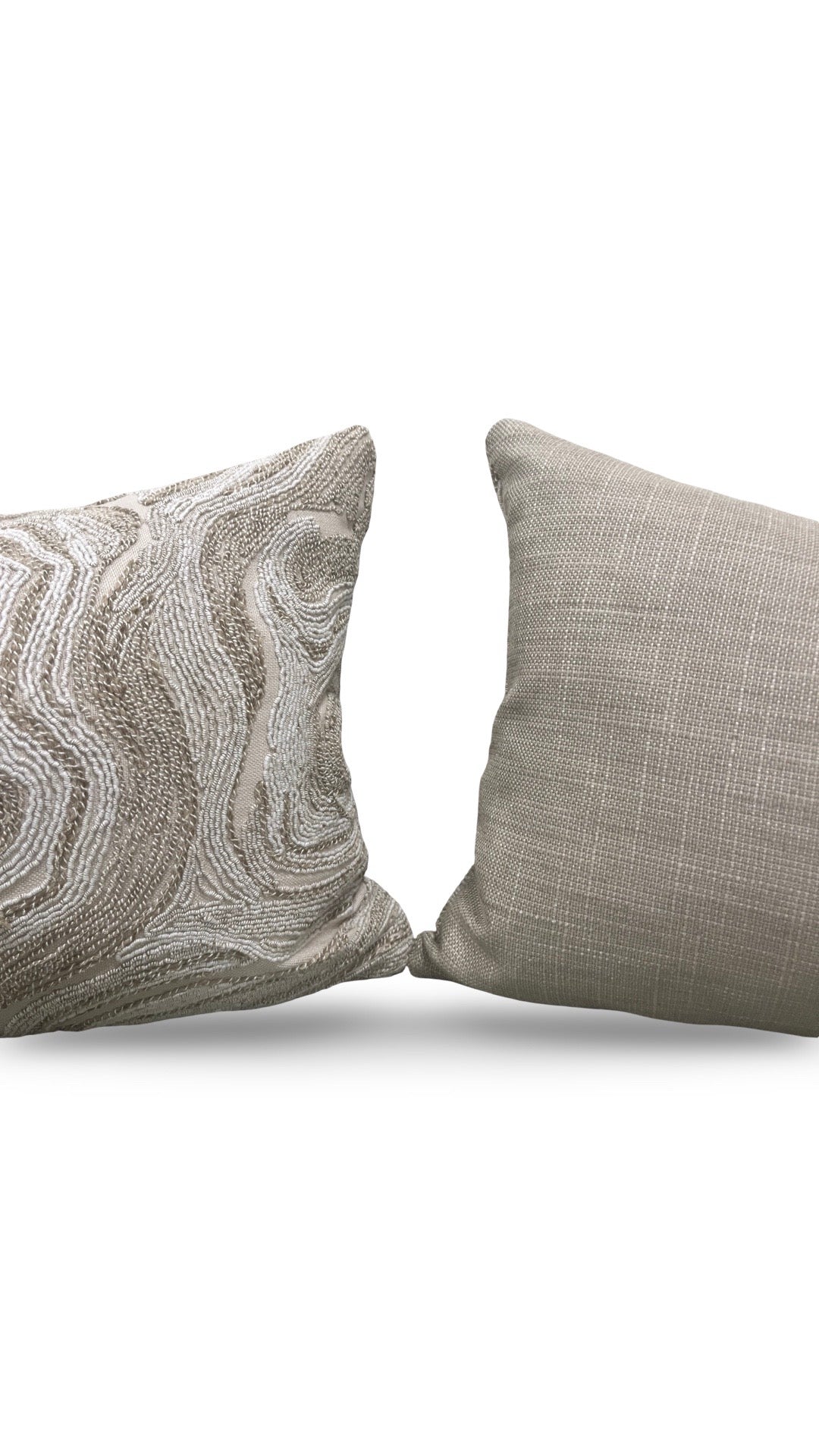 Lumbar Pillow Ondeto Sand 12x18" Knife Edge Cover