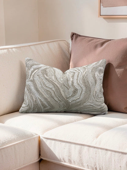 Lumbar Pillow Ondeto Sand 12x18" Knife Edge Cover