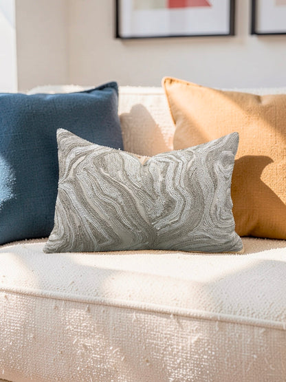 Lumbar Pillow Ondeto Sand 12x18" Knife Edge Cover