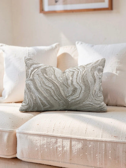 Lumbar Pillow Ondeto Sand 12x18" Knife Edge Cover