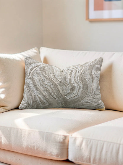 Lumbar Pillow Ondeto Sand 12x18" Knife Edge Cover