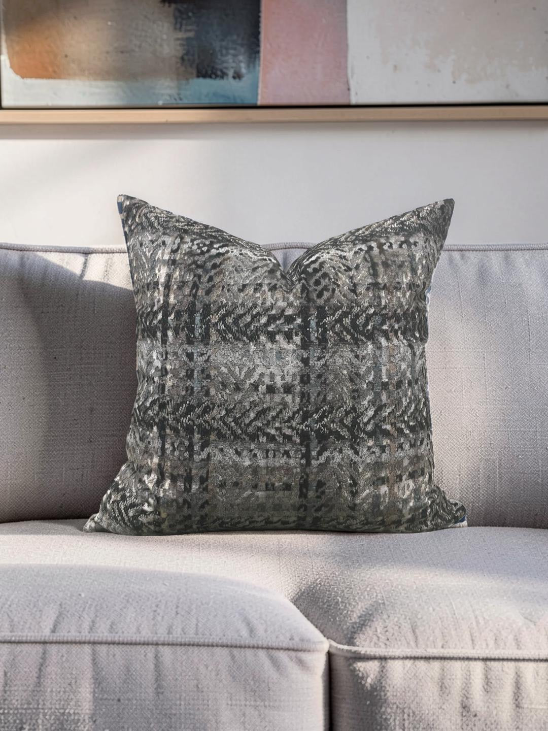 Romo Decorative Pillow Zurana Oxide 22x22" Knife Edge Cover