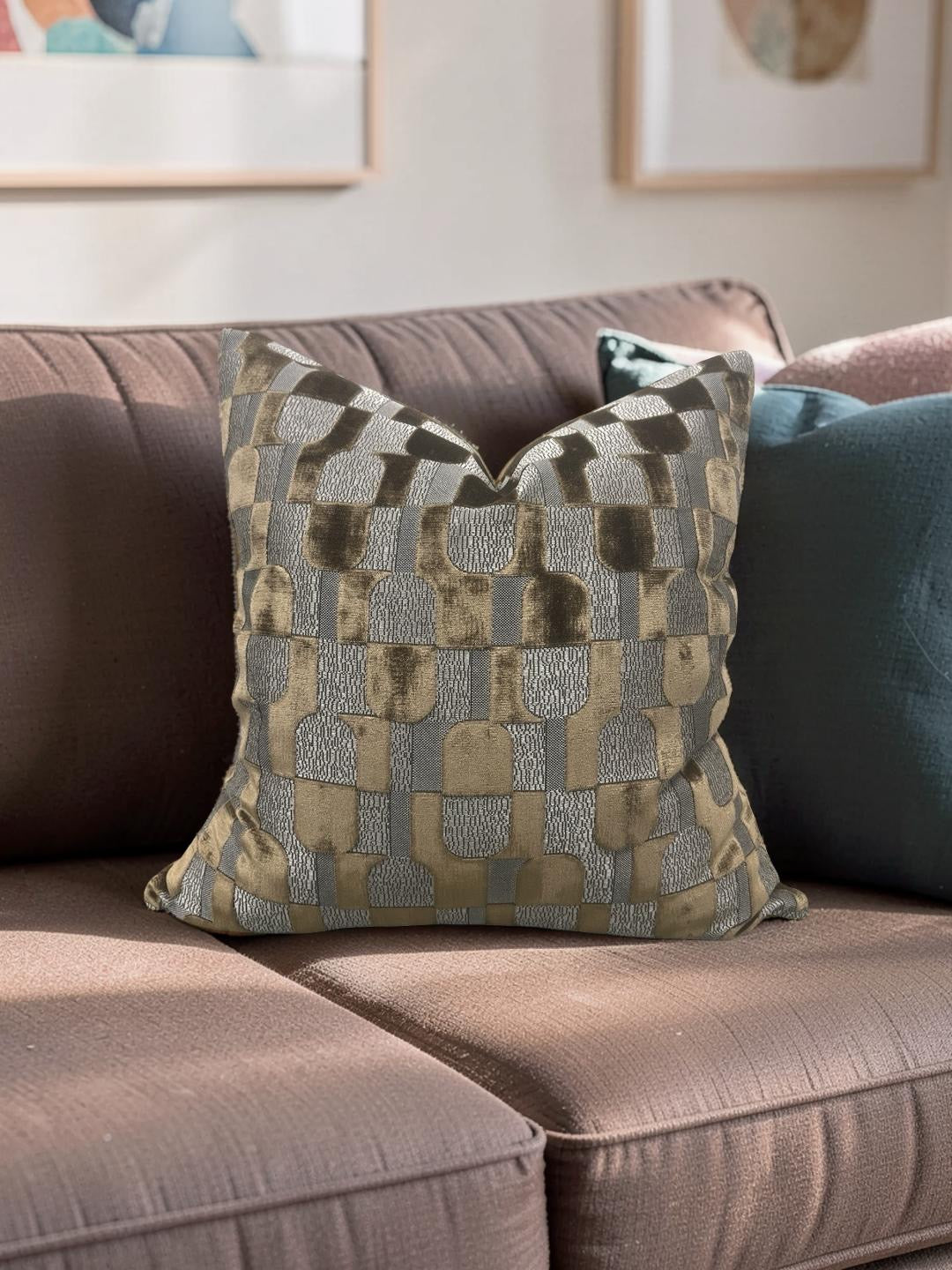 Decorative Pillow Arkose Cumin - 20x20" Knife Edge Cover