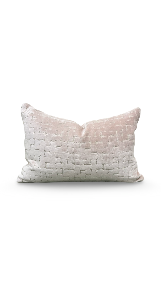 Riom Fondant 12X18" Knife Edge Decorative Lumbar Pillow