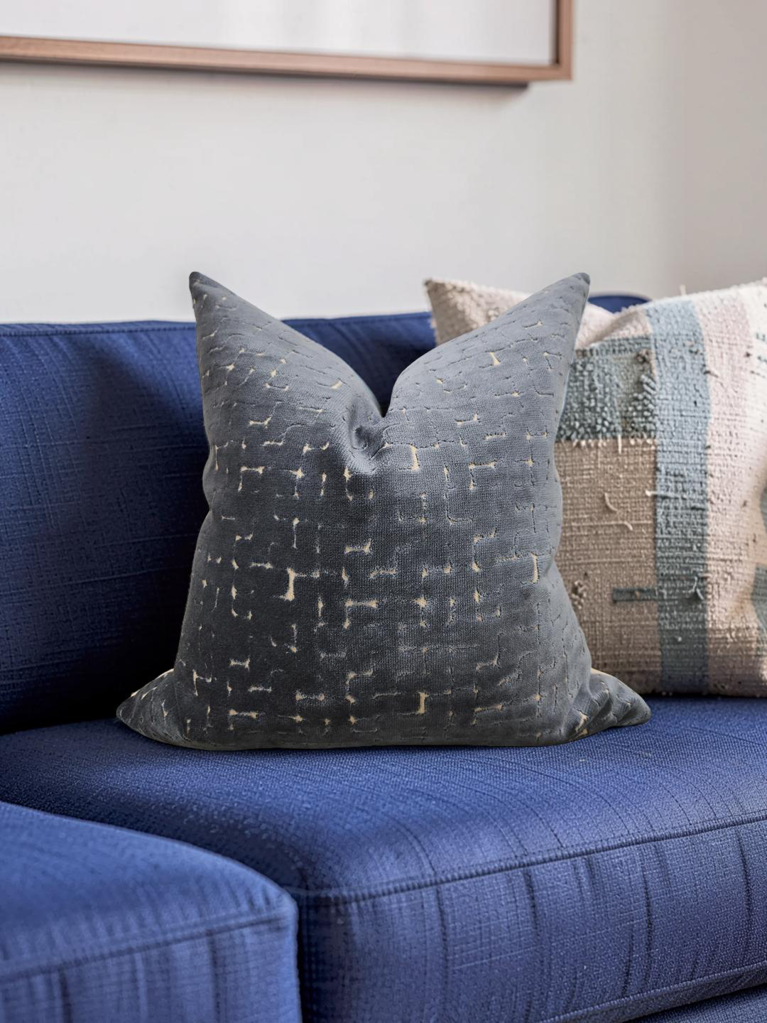 Decorative Pillow Riom Ink 20x20" Knife Edge Cover