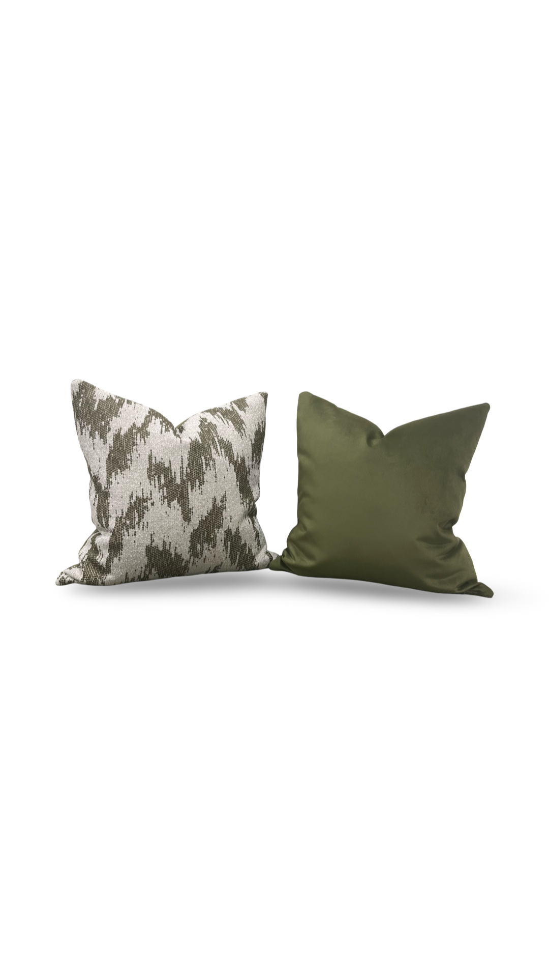 Decorative Pillow Zibar Elm 20x20" Knife Edge Cover by Villa Nova